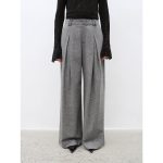 "City Stroll" casual and relaxed wool-blend double-pleated straight draped wide-leg casual trousers for autumn - Image 12