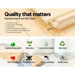 NNEDSZ 2x Bedside Table Nightstands 2 Drawers Storage Cabinet Bedroom Side Grey - Image 4