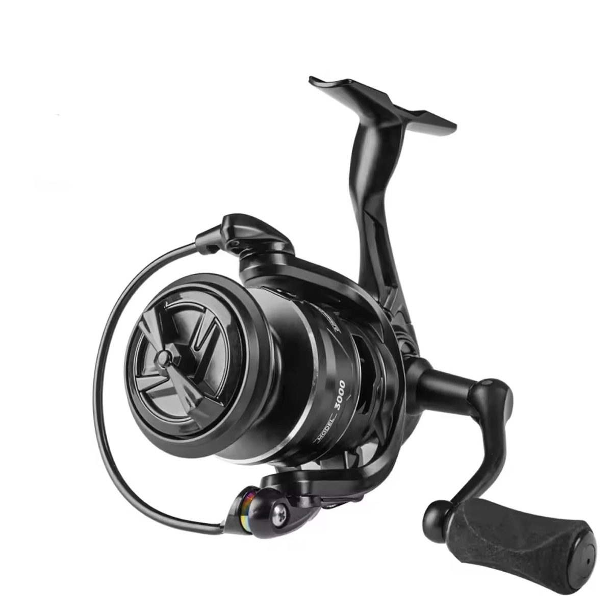 NNEOBA 5000 Series Spinning Fishing Reel with Carbon Drag System Black - Image 1