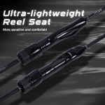 2.2M Fast Action Spinning Rod Light Carbon Lure Rod Black - Image 4