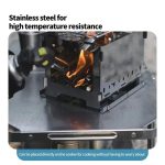 Outdoor Folding Steel Table Tactical Use Silver - Image 2