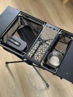 Folding Camping Mesh Basket Drainable Storage Bag Black - Image 4