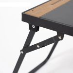 Camping IGT Folding Portable Wood And Grill Table Black - Image 5