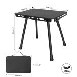 NNEOBA Tactical Folding Table with Utility Buckles Black - Image 3