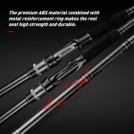 NNEOBA Inshore Spinning Fishing Rod Long Casting Carbon Rod Black - Image 5