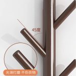 Rustic Pine Wall-Mounted Coat Rack with 8 Hooks - Coffee (80cm) - Image 2