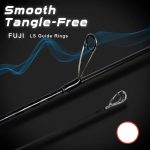 2.2M Fast Action Spinning Rod Light Carbon Lure Rod Black - Image 2