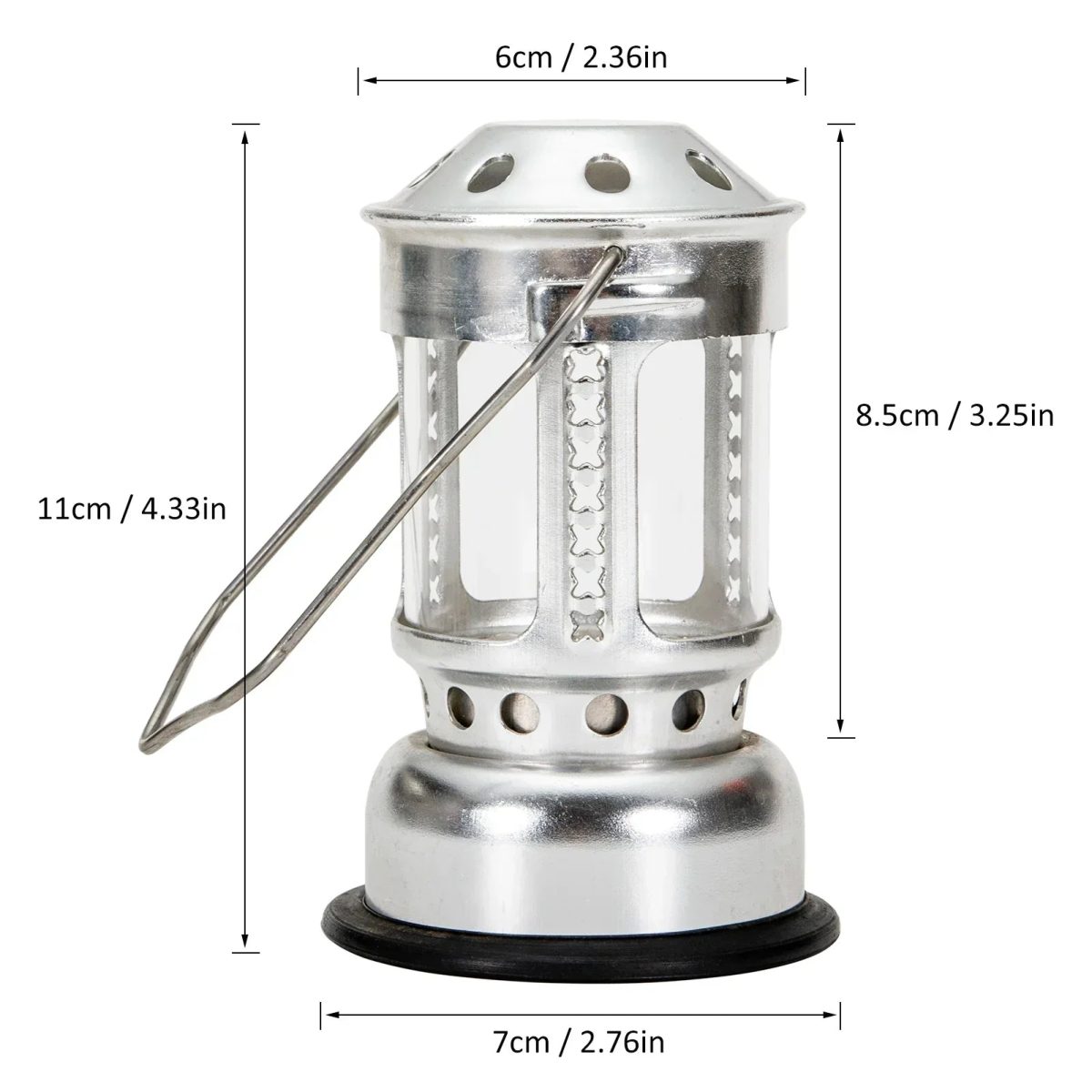 Portable Aluminum Alloy Candle Lantern - Image 3