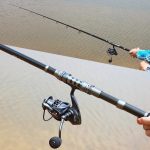 Telescopic Rod and Spinning Reel Carbon Fiber Travel Set Black - Image 5