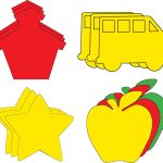 SHAPES ETC. Small Cut-Out Set - School Days