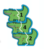 SHAPES ETC. Large Notepad Alligator - Image 2