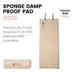 Inflatable Camping Air Mattress Single Sleeping Pad Brown - Image 5