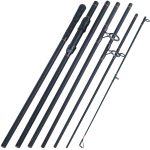 NNEOBA 3.6M Portable Carbon Fiber Carp Spinning Rod Black
