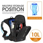 10L Ultralight Cycling Backpack with Hydration Water Bag Black - Image 4
