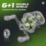 M1 Baitcast Fishing Reel 8KG Drag Right Hand Black - Image 3