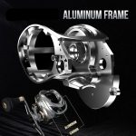 NNEOBA Baitcasting Jigging Reel Double Handle Right Hand Silver - Image 4