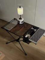 Folding Camping Mesh Basket Drainable Storage Bag Black - Image 5