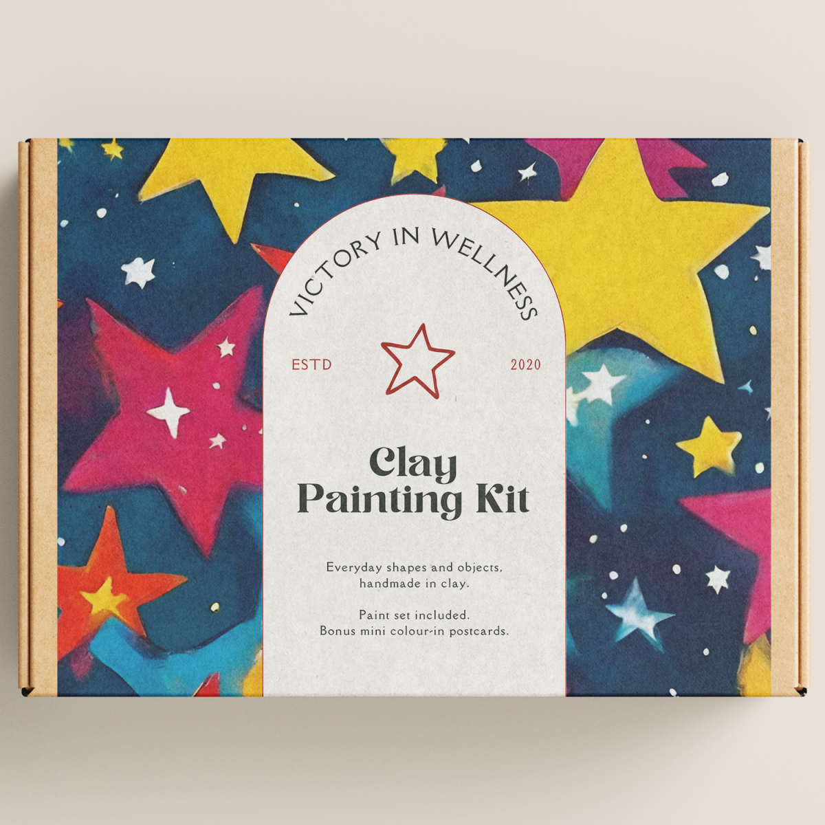 Cute aesthetic collection, Star Dish, Craft Kit, Trinket Dish, Paint Kit, Retro Craft Kit - Image 1