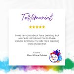 Face Painting Stencil - A01 Unicorn - Image 2