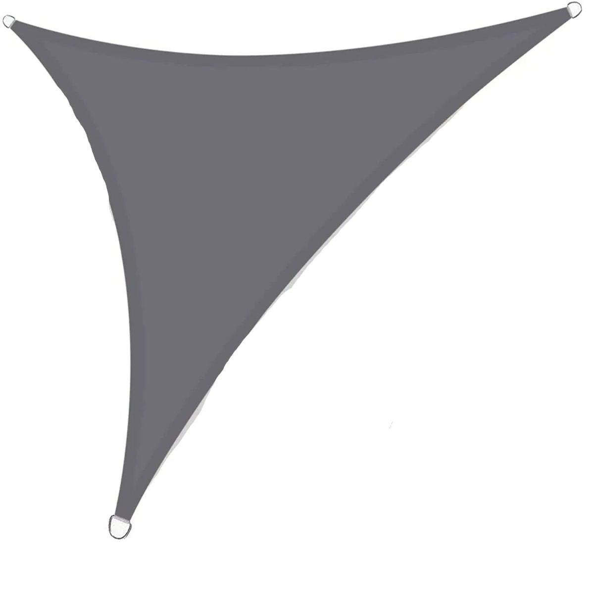 Premium Triangle Sun Shade Sail with Ropes (Grey) - Image 1