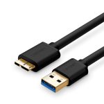 NNEDSZ 3.0 A Male to Micro USB 3.0 Male Cable 2m (Black) 10843