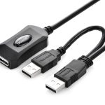 NNEDSZ USB 2.0 Active Extension Cable with USB Power 5M (20213)