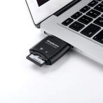 NNEDSZ CR303 2 Slot SuperSpeed USB 3.0 Card Reader with Dual Caps - Image 5