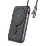 NNEDSZ CHOETECH B735-BK 10000mAh 20W MagLeap Wireless Power Bank Black with Phone Holder and Build-in Cable - Image 2