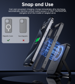 NNEDSZ CHOETECH B743-BK 10000mAh PD20W Magnetic Power Bank with Holder Black - Image 5