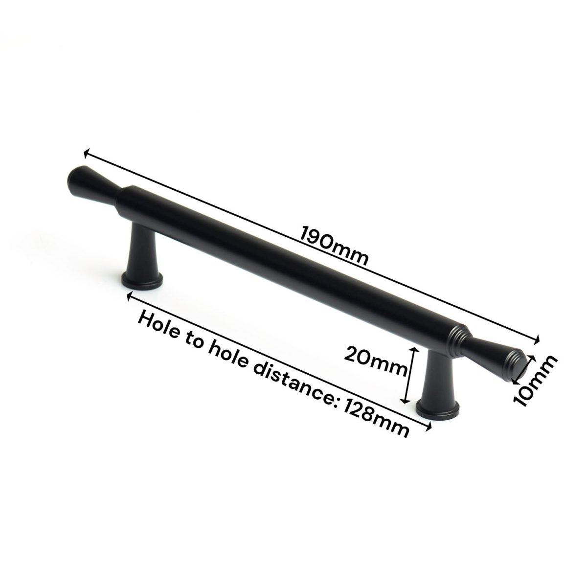 NNEDSZ Black Zinc Kitchen Cabinet Handles Drawer Bar Handle Pull 128mm - Image 4