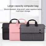 NNEDSZ 15.6 Inch Laptop Handheld Briefcase Storage Bag - no Shoulder Strap - Black - Image 5