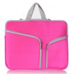 NNEDSZ 10-Inch Multi-Pocket Laptop Liner Bag For Diving Material - Rose