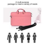 NNEDSZ Hidden Portable One-shoulder Handbag for 14.1 Laptops - Waterproof Oxford Cloth - Pink - Image 5