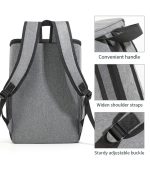 NNEDSZ Insulated Cooler Backpack- Stylish Portable Fresh-keeping Picnic Outdoor Backpack and Travel Bag 18L (Khaki) - Image 5