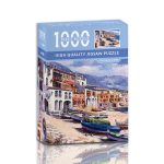 NNEDSZ 1000-Piece High-Quality Jigsaw Puzzle - Coastal Village Scene