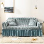 NNEDSZ Elastic sofa cover-two-color blue (90-140cm)
