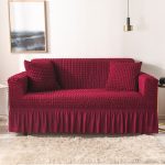 NNEDSZ Elastic sofa cover wine red (235-300cm)
