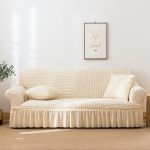 NNEDSZ Elastic sofa cover, wax white (145-185cm)