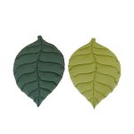 NNEDSZ 1 Pcs Green Leaf-Shaped Pet Sleeping Mat - Durable Dog Floor Pad & Cat Bed for Sleeping and Playtime - Image 3