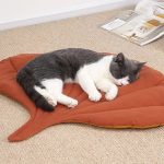 NNEDSZ 1 Pcs Green Leaf-Shaped Pet Sleeping Mat - Durable Dog Floor Pad & Cat Bed for Sleeping and Playtime - Image 5