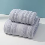 NNEDSZ Light Grey Premium Soft Cotton Towels Set Absorbent, Quick-Dry, Comfortable and Durable, Available in Multiple Colors