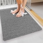 NNEDSZ White Non-Slip Loofah-Style Bathroom Mat - Quick-Dry and Soft 44*75cm - Image 5