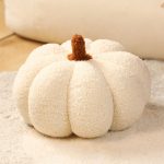 NNEDSZ White 2-PCS 30cm Creative Plush Pumpkin Pillow for Sofa, Window Seat & Living Room Decoration