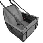 NNEDSZ Dark Gray Portable Pet Car Seat for Dogs and Cats - Adjustable Car Seat Cover, Pet Travel Car Carrier with Safety Belt