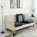 NNEDSZ 2 Pcs Dark Grey Elegant Polyester Sofa Cover - Full Protection Against Cat Scratches & Wear