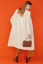 Yellow Eco Leather Trench Coat - Image 4