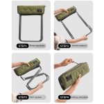 Folding Aluminum Stool with Carry Bag - Image 2