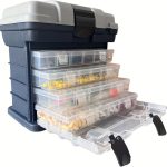 NNETM 4-Tier Portable Fishing Tackle Storage Box