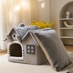 Classic Soft Cat House Bed for Small Pets - Image 2