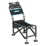 Portable Fishing Chair Adjustable Foldable Black Iron